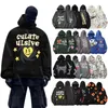 Herbst und Winter verdickter Absatz Hip-Hop-Kapuzenpullover lockerer fauler Wind Cartoon-Druckelemente einzigartiger Trend-Pullover