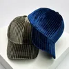 Cappellini da baseball Cappelli da baseball a strisce verticali autunnali e invernali Uomini caldi Donne Protezione solare versatile Moda Snapback all'aperto Casual