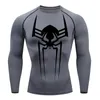 2099 Sports Top Quick Dry Men's Compression Shirt Manga Longa Segunda Pele Gym Workout Curto Fitness Running T-Shirt Men Wear 240106