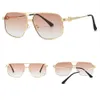Moderne mode metalen bril buiten rijden tinten luxe design klassieke vorm trending heren lentes de sol zonnebril