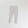 İlkbahar Sonbahar Yürümeye Başlayan Katı Bağlant Boey Pantyhose Boy Bebek Basit Yama Taytlar Kız Bebek Pamuk Homewear Pantolon Çocuk Pantolonları 240106