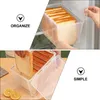 Placas domésticas para manutenção de alimentos, caixa transparente de plástico para armazenamento de pão torrado, recipientes para geladeira