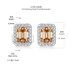 5colors 통과 테스트 알레르기 무료 925 실버 VVS 1ct Moissanite Earrings Studs 남성용 여성 좋은 선물