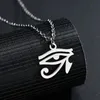 Edelstahl Antikes Ägypten Symbol Charm Halskette Vintage Ägyptischer Pharao Auge des Horus Anhänger Halsketten Für Frauen Modeschmuck