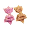 Barrettes à paillettes pour bébés filles, épingles à cheveux à paillettes pour enfants, clips avec dents en métal, boutique, nœuds de 5 pouces, accessoires pour cheveux BJ