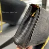 designer bag Crossbody Bags suede Women Envelope Messenger Bag Chain Cross Body Handbags Kate Lady Purse Genuine Leather Crocodile pattern double sided