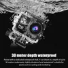 Portable 4K Action Cameras Waterproof Camera with Remote Control Outdoor Cycling Record HD Digital Pography Cam 240106