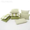 Kudde Napearl Modern Simple Green Cases Throw Cover Bed Soffa Cover Home Decoration 30x50cm/45x45cm 1 st