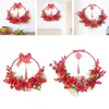 Decorative Flowers Wreath Pomegranate Garland Hanging Decor Tree For Holiday