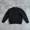 Erkekler Artı Boyut Hoodies Sweatshirts Jacquard Mektup Örme Süveter Sonbahar / Kış Kurtlama Makinesi E Özel Jnlarged Detay Crew Boyun Pamuk E50