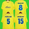 2005 2006 Villarreal Retro Soccer Jerseys Home Yellow 05 06 Classic Vintage Football Shirt Thai Quality Camisa de Futebol Riquelme Forlan Kromkamp Cazorla