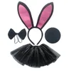 Accessori per capelli Cerchio per l'orecchio di Pasqua Testa di animale di Halloween Bambini Vestito per adulti Simpatico copricapo bianco H