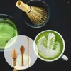 TeAware setleri kepçe ve aksesuar kaşık japon seti 3pcs çay matcha bambu fırça çırpma