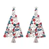 Broches 2 pièces Vintage coloré arbre de noël strass broche broche de mariage bijoux revers châle pince Corsage cadeau pour guirlande