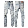 Purple Brand Jeans Men Jeans Fashion Casual Sports High Street Jeans Print Print Casual Мужчины и женщины