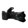 24x Optik Zoom POGRAFİ İÇİN PROFESYONEL Dijital Kameralar Otomatik Focus 3P PO SLR DSLR 1080P HD Video Kamera 3 Lens Kit 240106