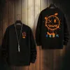 Fashion Casual Men's Beasers Classic Designer Trends Fall Plush Graffiti Print Hoodie Comfy Top Hoodie