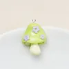 Charms 10 stks Cartoon Kleurrijke Bloemen Paddestoel Hars Voor Sieraden Maken Kawaii Hanger DIY Sleutelhanger Oorbellen Ambachten