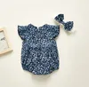 Rompers Floral Baby Romper Summer Autumn Born niemowlę Koszyk Playsuit Costume