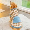 大きな犬用の犬の服冬の温かい犬のベストフリースドッグコートペットドッグパーカーゴールデンレトリバーコリーミディアムラージドッグコスチューム240106