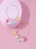 Hoop Huggie Luokey Butterfly Ear Rings for Women Acrylic Animal Sweet Color örhängen Enkla estetiska brinco flickor smycken drop9626186