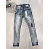 Diseñador Púrpura Jeans para hombres Pantalones Pantalones morados Summer Hight Calidad Bordado Jean Denim pantalones Mens Jeans Purple 775