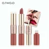 O.TWO.O Waterproof 12 Color 2 In 1 Matte Liquid Lipstick High Pigmented Long Lasting Rouge Lipstick