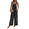 Women's 2024 new spring/summer elegance printed jumpsuit