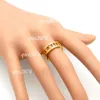 Designer Ring Titanium Steel New Roman Brand Wholesale Heart Love Rings For Woman Wedding Jewelry Gold/Sier/Rose Color