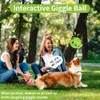 Large Wobble Giggle Dog Ball Interactive Dog Toys Ball Squeaky Durable Wag Chewing Balls for Training Teeth Cleaning Herding Balls Indoor Outdoor Safe Dog Gifts