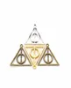 A granel 120 piezas lote Vintage triángulo encantos colgante triángulo reliquias de la muerte Wizzar encantos DIY hallazgos 3132mm 4 colores 1392541