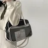 Avondtassen Transparante Tote Bag Dames 2024 Zacht Leer Grote Capaciteit Enkele Schouder Messenger Class Handtas Voor Meisjes