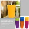 Wine Glasses 24 Pcs Plastic Colorful Cups Cold Water Drinking Bear Household Toddler Colored