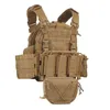 Jachtjassen Tactisch vest MOLLE-systeem ARC Snelsluiting Elastisch Triple MAG-zakje Dump Sub Abdominal Pack Armor Outdoor