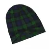 Berets preto relógio tartan xadrez crânios gorros chapéus quentes outono inverno ao ar livre boné de malha bonés para homens mulheres adultos