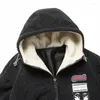 Jaquetas masculinas 2024 homens jaqueta de lã de inverno grosso parka casual outwear quente streetwear harajuku hip hop fasion casacos diários