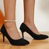 Dress Shoes Women's Heeled 2024 Summer Pionted Toe Slip On High Heel For Women Sexy Party Ladies Stilettos Female Pumps