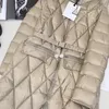 Luxury High-End Winter Women's Long Down Jacket Goose Down Fashionable Lightweight Jacket Outdoor Warm Hooded Jacket 240106