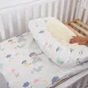Lençol de cama para bebê nascido, elástico, algodão, à prova d'água, berço, colchão, protetor, acessórios para bebês 240106