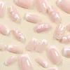 Unhas falsas wearable manicure dia dos namorados falso moda cobertura completa cabeça quadrada imprensa em dicas de unhas mulheres