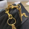 fashion lockhead designer bags women Shoulder bag gold silver chain bag leather handbags Lady Y type quilted lattice chains flap handbag Envelope bag