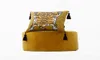 Dunxdeco Cushion Cover Dekorativ fyrkantig kuddefodral Vintage Artistic Tiger Print Tassel Soft Velvet Coussin Sofa Stol Bäddar 212194278