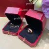 Designer Ring New Jewelry Titanium Steel Sier Love Men And Women Rose Gold Ring For Lovers Couple Rings Gift With Drill