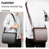 Pastas de ombro masculino crossbody maleta saco homem de alta qualidade couro pu grande capacidade negócios de moda para homens