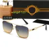 2024 Designer Adita Lunettes de soleil Classic Attitude Lunettes de soleil pour hommes Femmes Square Frame Designer Sunglasses Unisexe UV400 Protection Gold Gernes Frames A Dita