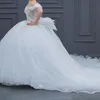 Белые блестящие платья принцессы Sweet 16 Quinceanera с открытыми плечами, расшитый бисером корсет ручной работы с цветами, платье для дебютантки 15 лет