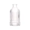 Factory manufacturing Hotel Glass Reed Diffuser Bottle Aromatherapy Oil Cylinder Jar Car Perfume Bottles With Silver Gold Neck