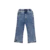 Jeans para niñas Primavera Otoño Pantalones de mezclilla para niños Estilo coreano Pantalones inferiores para niños Bebé para 2 4 5 6 7 8 años 240106