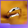 Обручальные кольца никогда не выцветают, простое белое золото, тибетское серебро для женщин и мужчин, браслет из нержавеющей стали 4 мм, подарок для влюбленных, ювелирные изделия