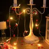 1 guirlande lumineuse en forme de cœur rouge avec perles, lumières LED en forme de perle, pour chambre à coucher, mariage, Noël, Pâques, Halloween, Saint-Valentin, fête des mères, vacances.